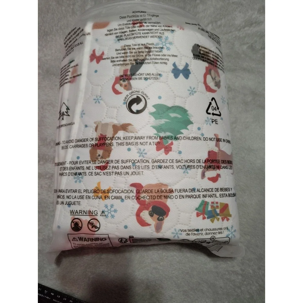BAMY 2 Pcs Washable Dog Pee Pads Christmas Pet Training Pads Non-Slip Waterproof